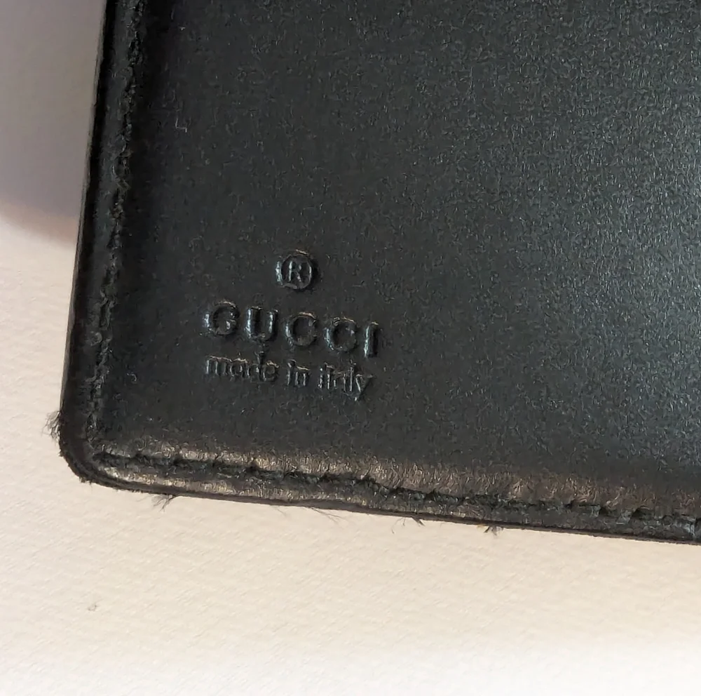 Gucci Vintage Leather & Canvas Wallet - Picture 8 of 12
